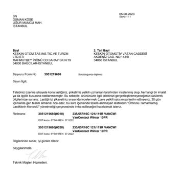 Continental Garanti Baştan Savma