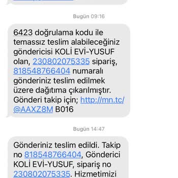 MNG Kargo Siparişim Teslim Edilmedi Fakat Edildi Mesajı Geldi.