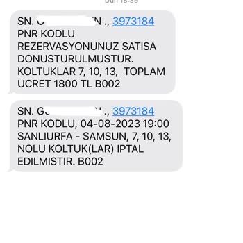 Mis Amasya Tur Bileti İptal Edip Ücret Ödemediler