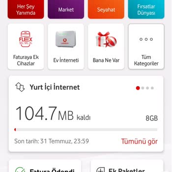 Vodafone Hatalı İnternet Kota Aşım Ücreti Fatura İtirazı