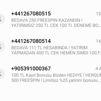 Vodafone Hattımdan Sürekli Bahis Mesajları Alıyorum