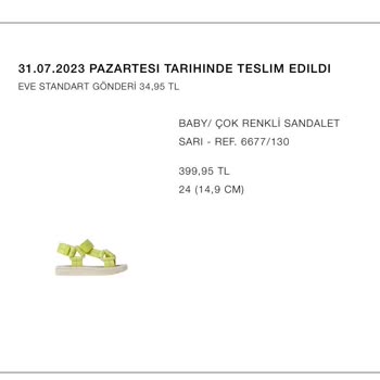 Zara Kullanıma Uygun Olmayan Sandalet