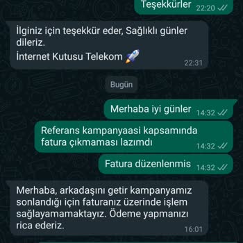 İnternet Kutusu Telekom İnternet Kutusu Arkadaşını Getir Kampanyası Kullandırmıyor
