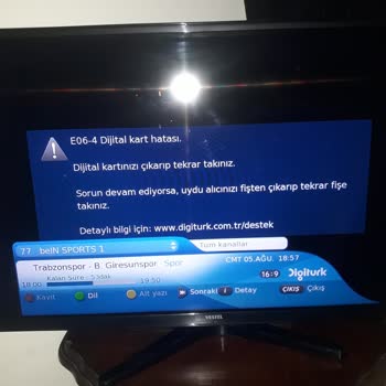 Digiturk Kart Hatası Servis Ücreti