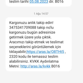 Aras Kargo Kargodaki Ürünüm Teslim Edilmedi