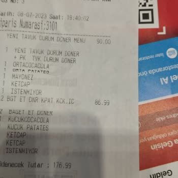 Tab Gıda Usta Döner Para İadesi Yapılmaması
