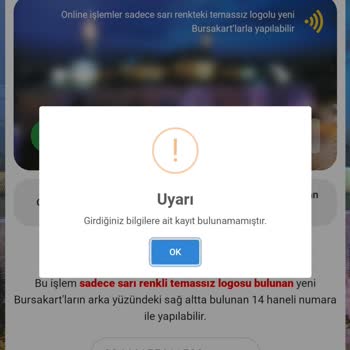 BURULAŞ Sea%sky Kartı Neden Tanımlanamıyor