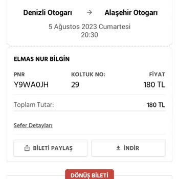 Obilet O Biletten Aldığım Otobüs Firmasının Varış Saati Yanlış Gösteriyor.