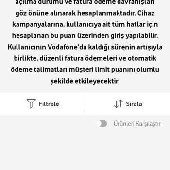 Vodafone Müşteri Puanım Sıfır