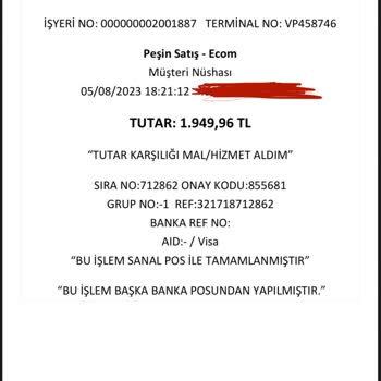 H&M Kartımdan Parayı Çekti Fakat Siparişimi Onaylamadı