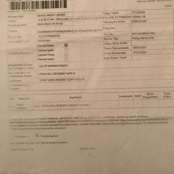 Samsung Televizyon Değişim Ayıbı