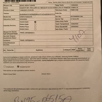 Samsung Televizyon Değişim Ayıbı