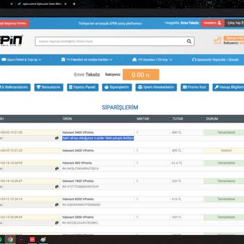 Epin.com.tr Param Çekildi Fakat Kodum Gelmedi.