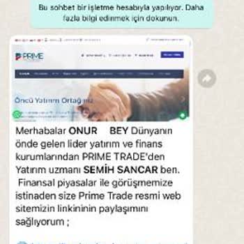 Prime Trade Prime Capital Tarafından Mağdur Edildim