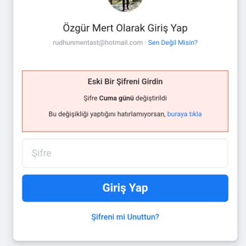 Hotmail.com Facebook Hesabıma Erişemiyorum