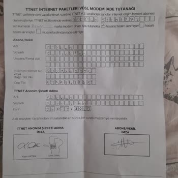 Türk Telekom Modem Teslimatı Ve Alınan Haksız Para