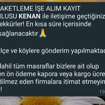 Koc Paketleme Evde Mandal Paketleme İşi Hakkında Bilgilendirme