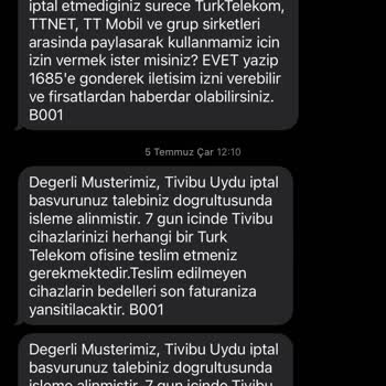 Türk Telekom İptal Ve Haksız Fatura