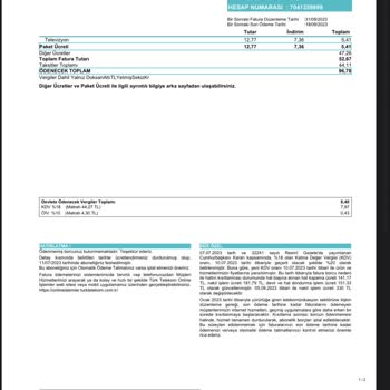 Türk Telekom İptal Ve Haksız Fatura