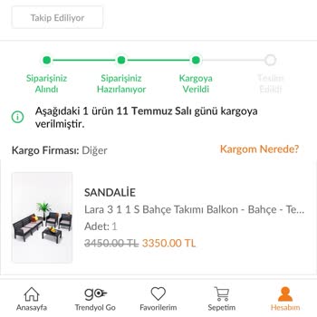 Trendyol Sandalie Satıcısının Müşteriyi Mağdur Etmesi.