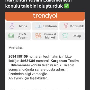 Trendyol Express İade Sürecimin Gereğinden Fazla Uzaması Ve Çözüm Bulunamaması