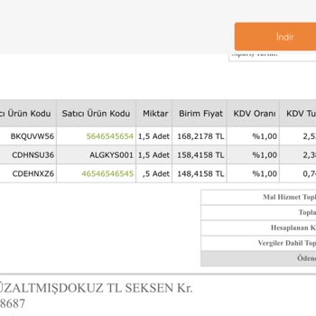 Alagözler Kuruyemiş Eksik Gönderim Ve İade