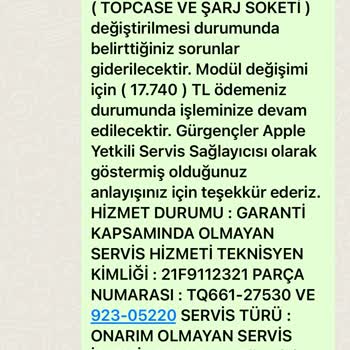 Gürgençler Apple Servisinin Olmayan Arıza Gösterip Para Kazanma Yolu