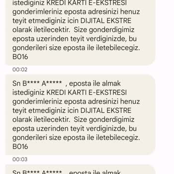 QNB Finansbank Dakikada 5 Adet Bilgilendirme Mesajı Geliyor