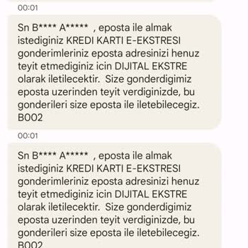QNB Finansbank Dakikada 5 Adet Bilgilendirme Mesajı Geliyor