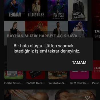 Passolig Uygulamasında Giriş Yaparken Hata Alıyorum