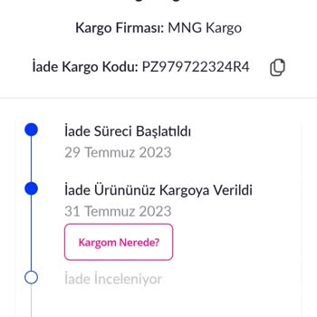 Pazarama İade Tutarının Yapılmaması