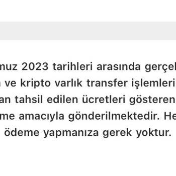 BTC Türk Bana Fatura Gönderdi 1 Ay Sonra Acaba Bilgim Dahilinde Değil