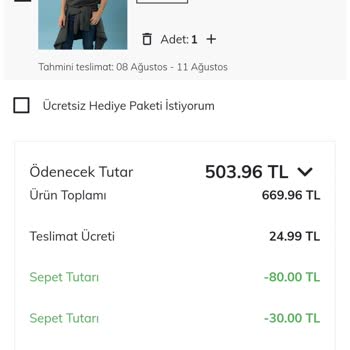 DeFacto Kartımdan Para Çekti Siparişimi Almadı