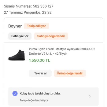 Boyner Ürün Ücreti Tarafıma Yatmaması