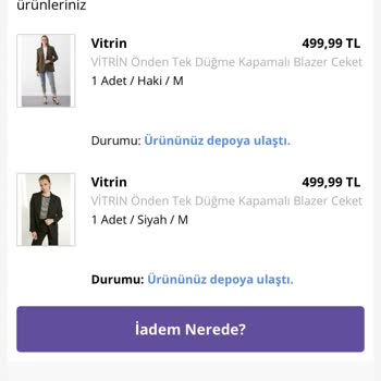 Morhipo Ürün Ücret İadesi
