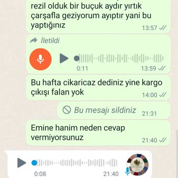 Aşk-ı Derun Çarşaf Ürün Elime Ulaşmadı Ücreti Ödendi