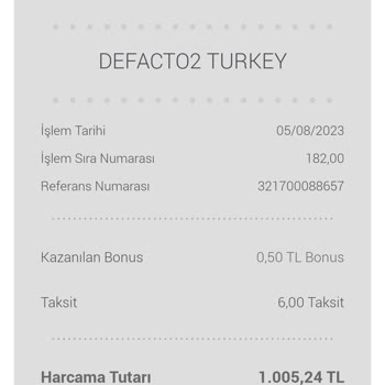 Parası Alınıp Oluşturulmayan DeFacto Online Siparişi