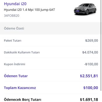 MOOV Araç Kiralama Ve Ücret İadesi