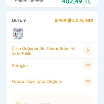 Ebebek Ödemeyi Alıp Ürünü Göndermedi.