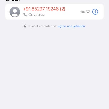 WhatsApp +918529719248 Numaralı Telefondan Sürekli Arama Alıyorum