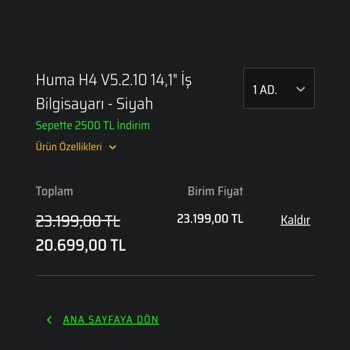 Monster Notebook Arızalı Geldi