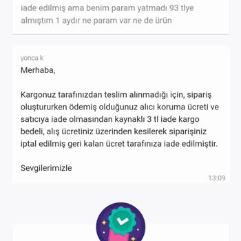 Gardrops İade Para Eksikliği