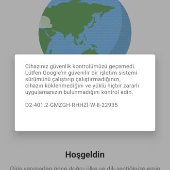 McDonald's Uygulamasının Hata Veriyor