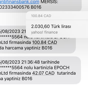 QNB Finansbank Kredi Kartında Yanlış Para Çekimi