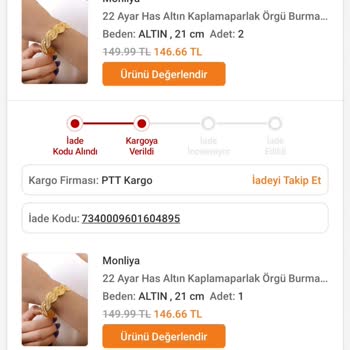 PTT Kargo Şubesi İade Adet Sayısı Yanlışı