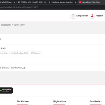 Tıkla Gelsin'den Alışveriş Yaptım, Ücretim Yanlış Tahsil Edildi