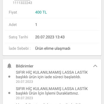 Sahibinden.com Paramı İade Etmiyor