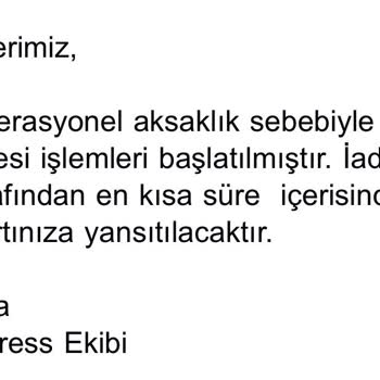 Trendyol Express Kargoyu Kaybetti! Ücret İadesini Kabul Etmiyorum.