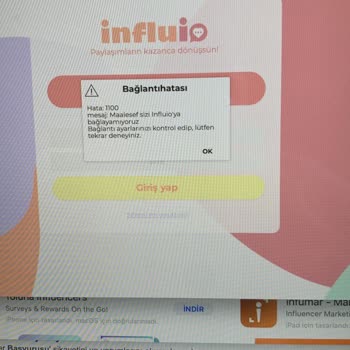 Influio Başvuru Durumu, Uygulama Hatası