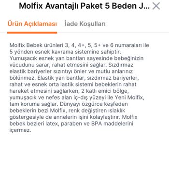 Molfix Kalitesini Düşürmüş Kullanılmayacak Hale Gelmiştir